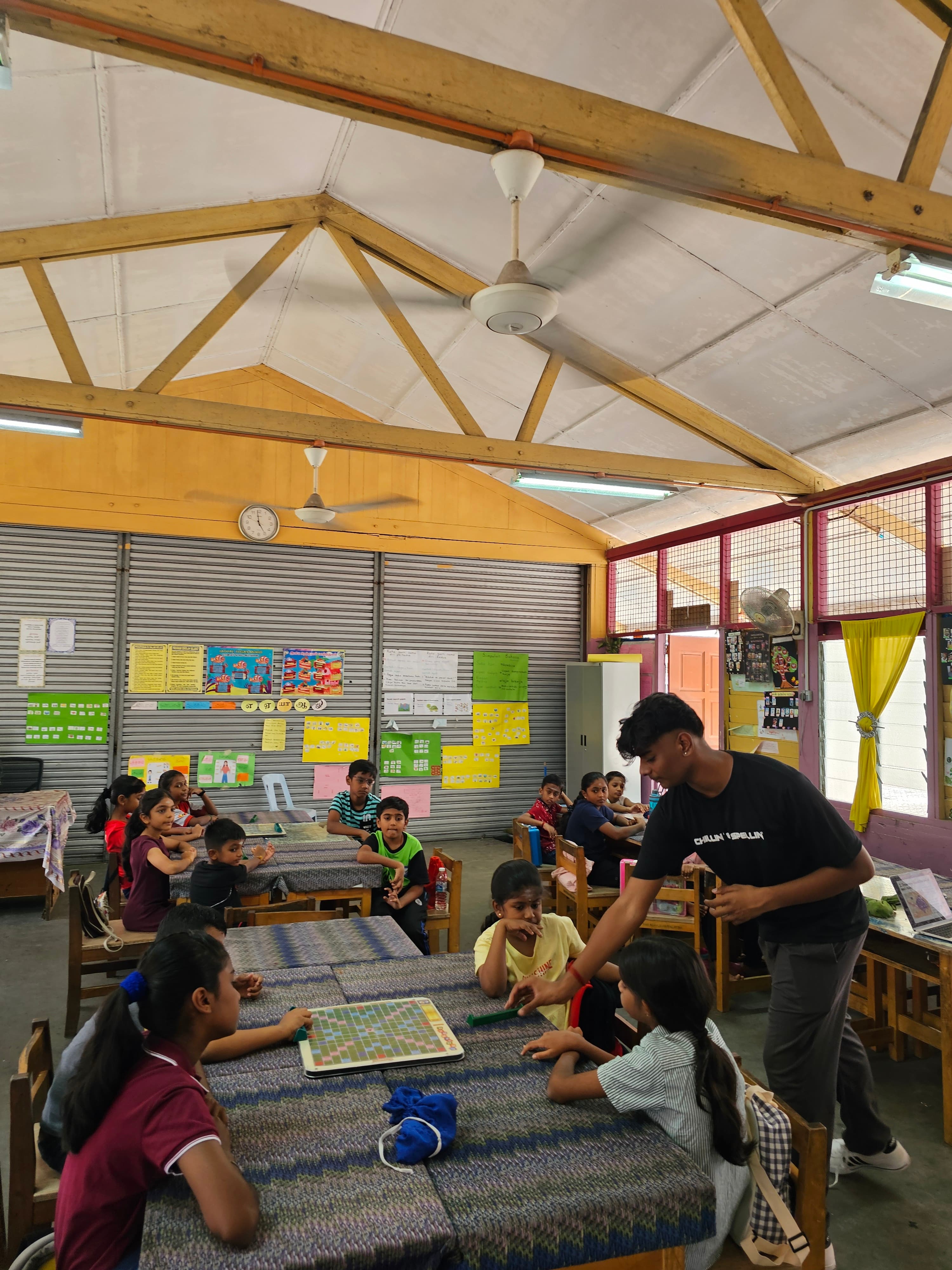 Competitive tournament in progress