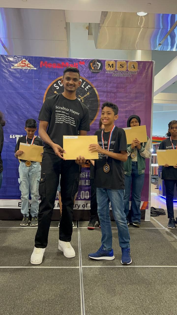 Award ceremony moment