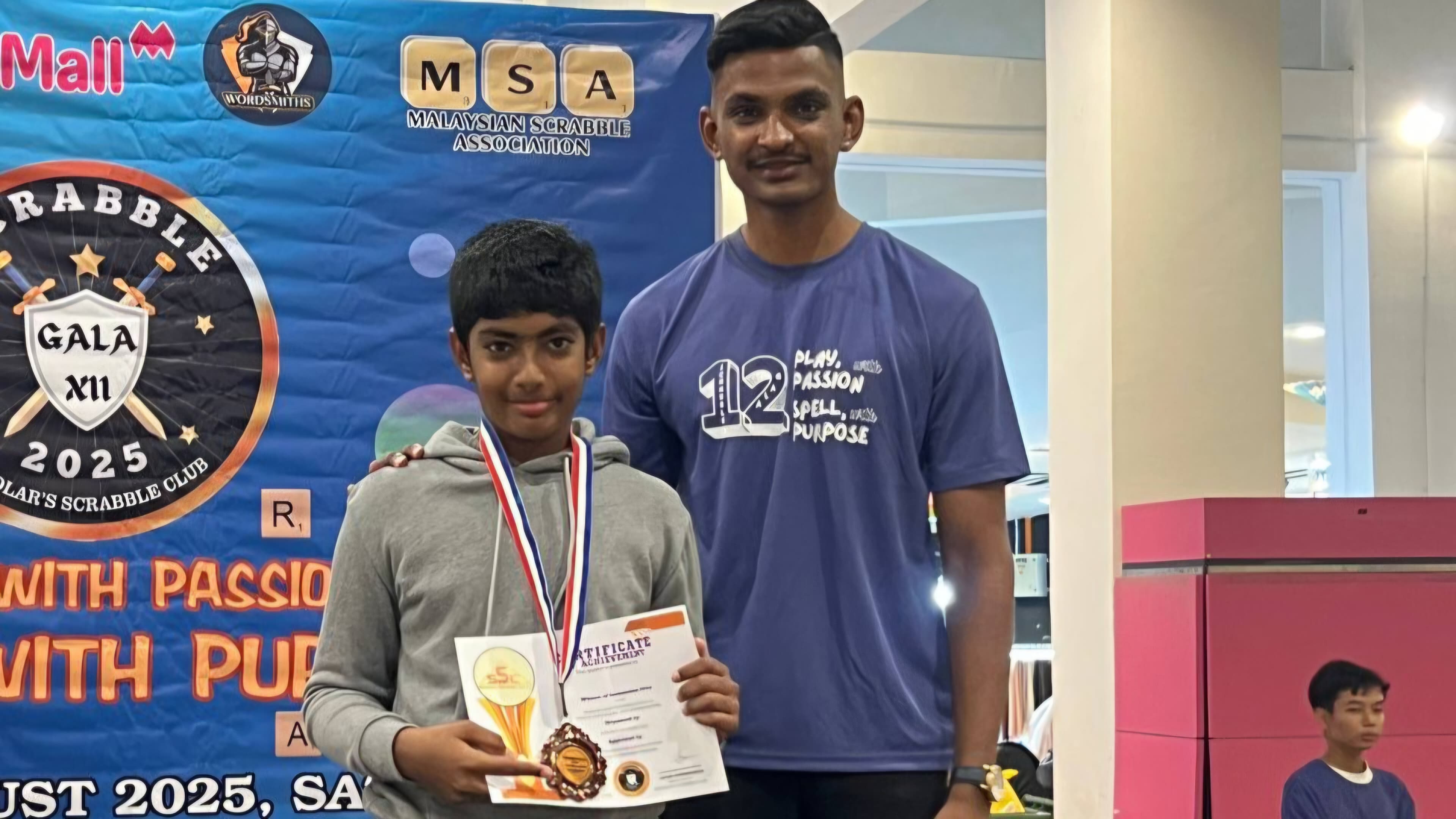 Students at a tournament